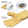 SAFTA Water Proof Work Gloves, Cow Grain leather top Split