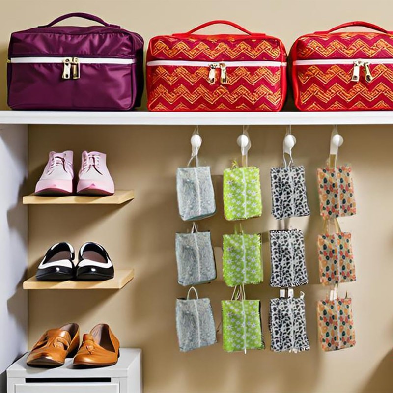 Travel Shoe Bags, Set of 12, Large Oxford Fabric Storage