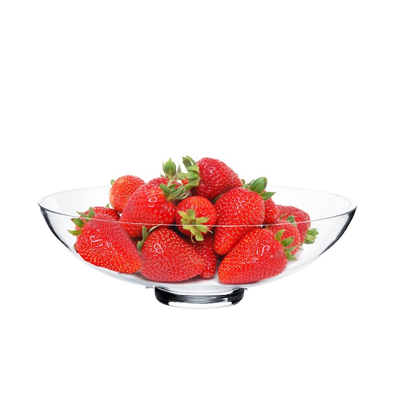 CYS EXCEL Glass Small Decorative Footed Bowl (H:3" D:8") Fruit