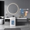Jeasor 4-Pieces Industrial Pipe Bathroom Towel Ring Kit DIY Wall