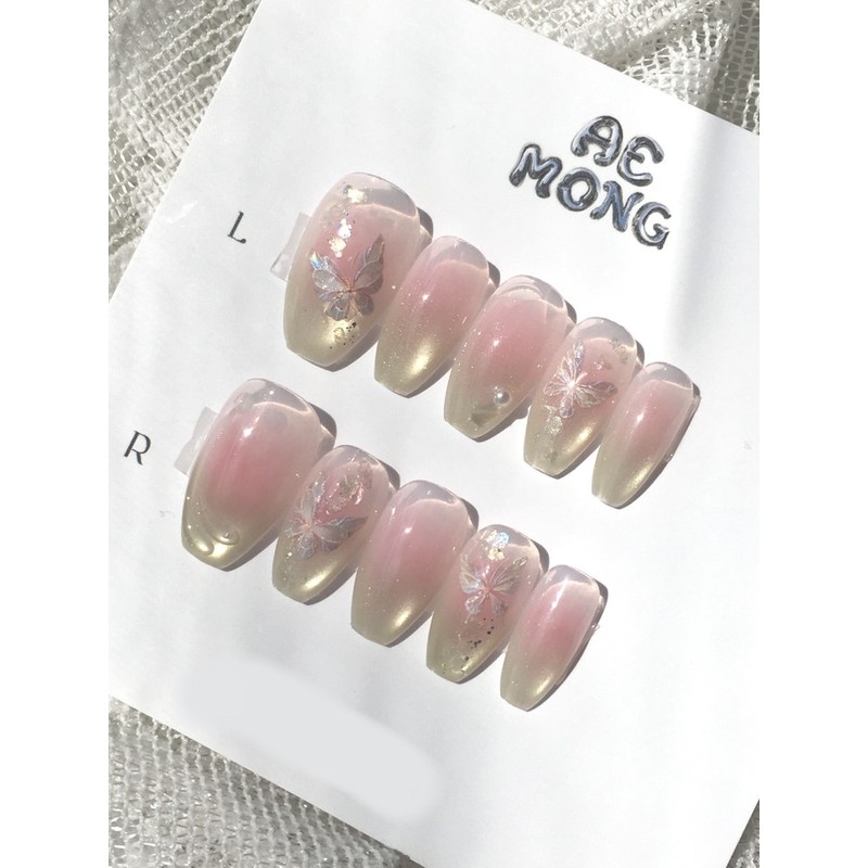 [Summer Nail Dream Core] Fairy Garden - Almond Flat Fit