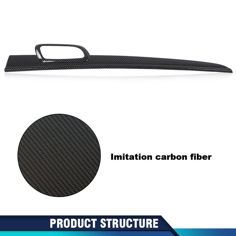 PIT66 Center Console Dashboard Panel Door Handle Trim Carbon Fiber