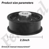 604491 Flat Idler Pulley (3/8" x 2") Compatible with Hustler