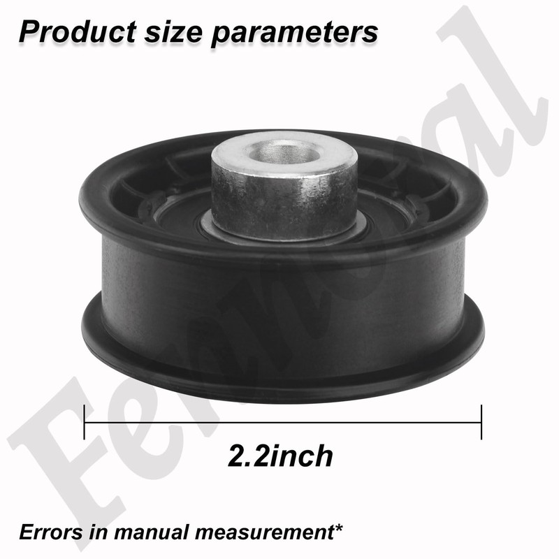 604491 Flat Idler Pulley (3/8" x 2") Compatible with Hustler
