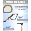 KARHDIR Pressure Washer Hose 50FT 3/8" for Cold and Hot