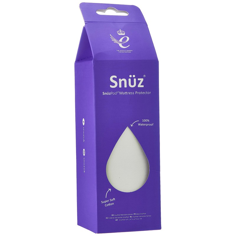 SnüzPod3 Waterproof Mattress Protector 44 x 80cm – 100% Waterproof