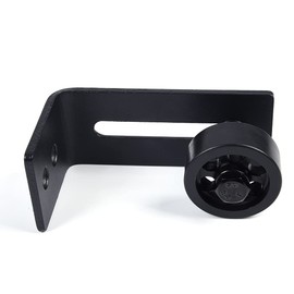 G-PLUS Floor Guide for Sliding Barn Door Hardware Kit Wall-Mounted Adjustable Smooth Wheels Fit Most Closet Pocket Doors Black 1PC