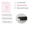 6Pcs Pink Coquette Wall Art How Lucky Are We Stripe