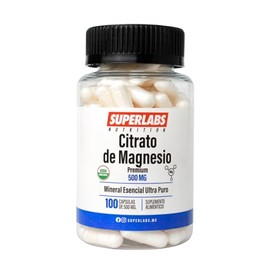 SUPERLABS NUTRITION CITRATO DE MAGNESIO 500MG 100 CAPSULAS                                                                                            