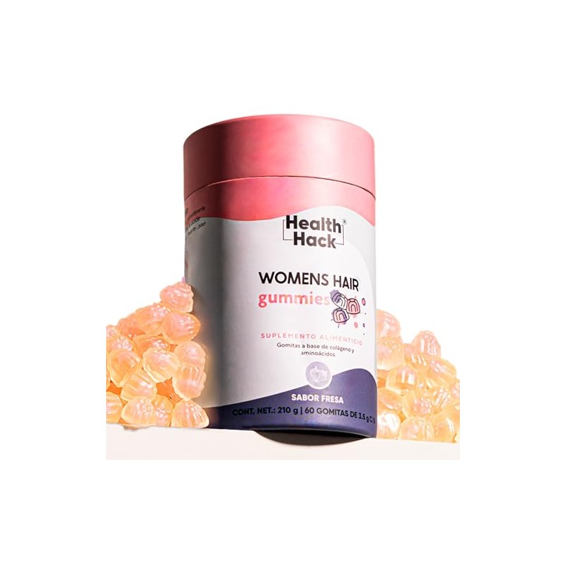 Health Hack Womens Hair Gomitas Ingredientes Cabello Piel Uñas 1140