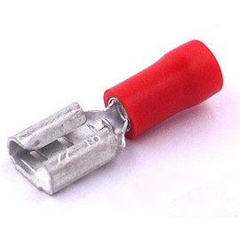 Female Insulated Electrical Spade Crimp Connector Terminals for Wiring 50x Red - Free First Class UK Postage!