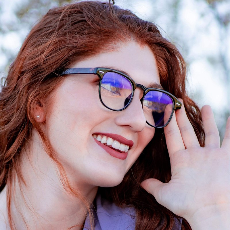 2SeeLife Slim Computer Reading Glasses | Black, 2.25