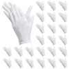 KKLM Men's Cotton Gloves, 24 Pairs, White, Women's, Prevents Hand