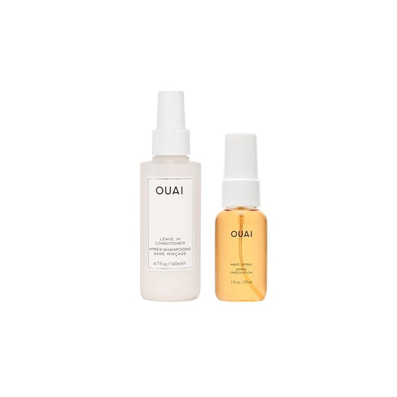 OUAI Full Size Leave In Conditioner & Deluxe Size Wave