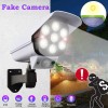 KEPEAK Solar Power Dummy Security Camera Fake Waterproof LED Light