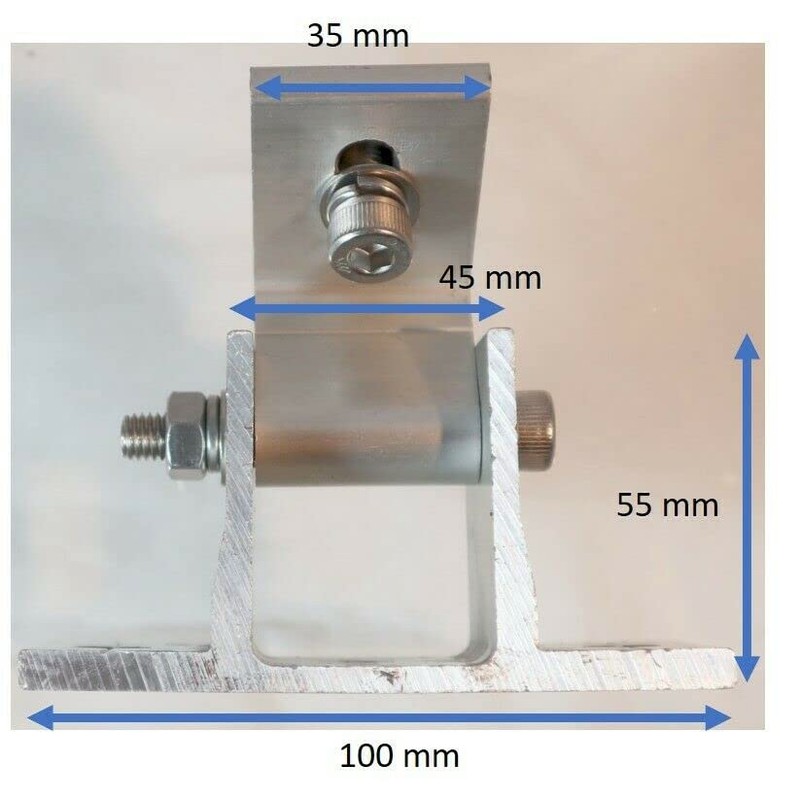 Solar Mounting Vario Console PV Stand with Angle Rotatable Aluminium