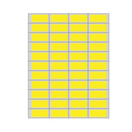 PDC Healthcare DPSL-PC5-2 Piggyback Paper Labels for Laser Printers, Piggyback, Permanent Adhesive, 1.75" Width x 0.75" Length, Yellow (Box of 11000)