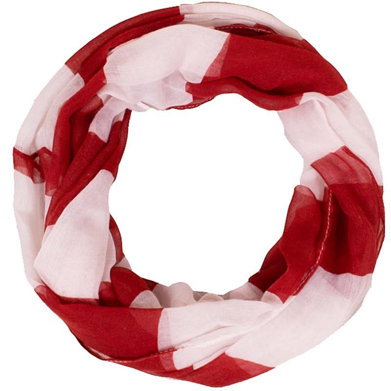 Daguanjing womens Lightweight Scarfs Infinity Plaid Striped Many Style, Red,