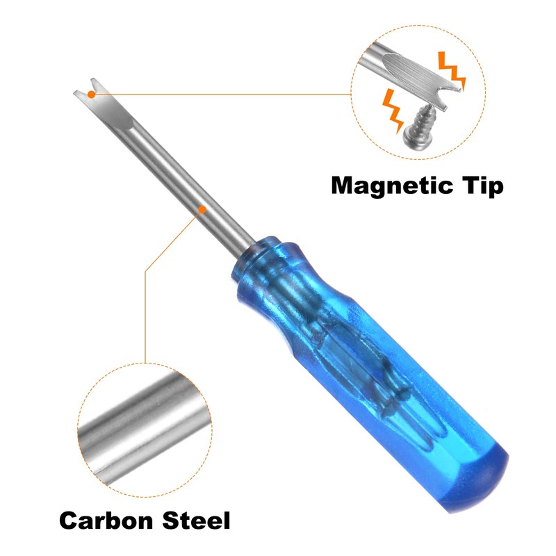 HARFINGTON 2Pcs Mini V-shape Screwdriver V2 Magnetic V Head 45mm