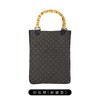 Ai Indigo Shingen Bag, Comes with Bamboo Handle and Gusset,