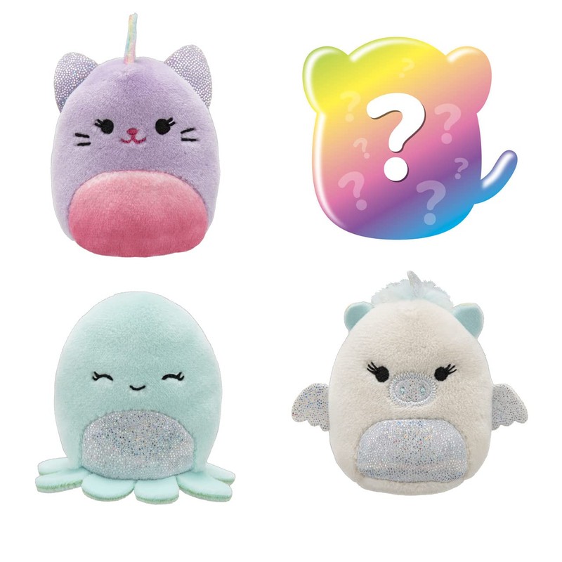 Squishville SQM0327 Glitter Squad, Super Soft Mini Squishmallows, 5 cm