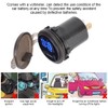 2.4A 3 in 1 Multifunction Digital LED IP66 Car USB
