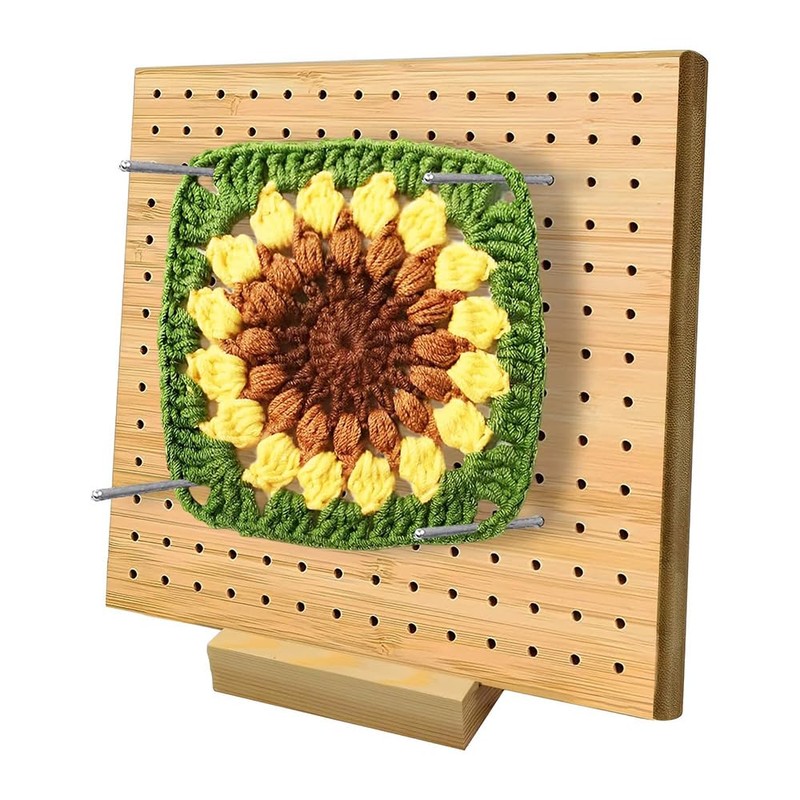 ieron Crochet Locking Board and Pins - Reusable High Quality