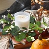 Operitacx 6 Pcs Easter Mini Wreath Taper Candle Ring Wreaths