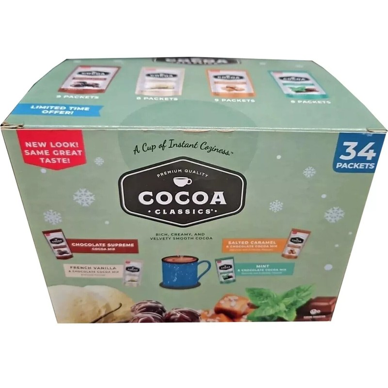 premium quality Cocoa Classics Cocoa Mix, Variety Pack, 34 ct.