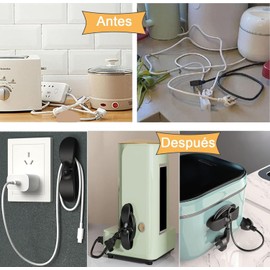 Wady Juego de 10 Organizador de Cables Electrodomesticos,Soporte para Cable de Cocin,Adecuado para Almacenamiento y Organización de Cables en Hogar Oficina la Cocina,el Dormitorio y la Sala de Estar