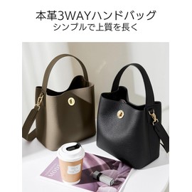 VEROMAN Women's Handbag, Genuine Leather, Long Goods, Leather, Formal Twist, beige