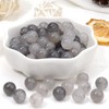 HAAMIIQII 45pcs 8mm Natural Cloudy Quartz Crystal Beads Round Loose