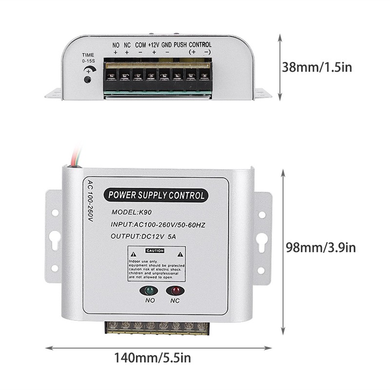 12V 5A Door Access Control System Power Supply Adapter