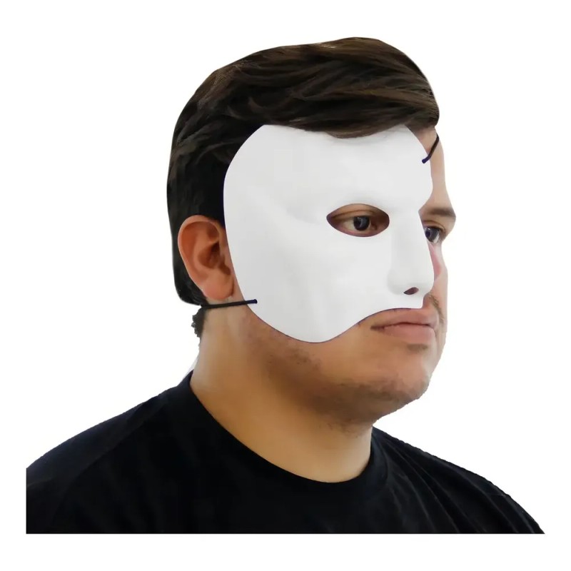 Máscara Ojos Fantasma De La Ópera Kronos Blanco RPVC Phantom
