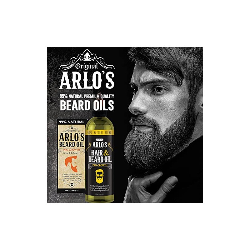 Arlo's Aceite Pro-Growth para Cabello y Barba 8 oz. -