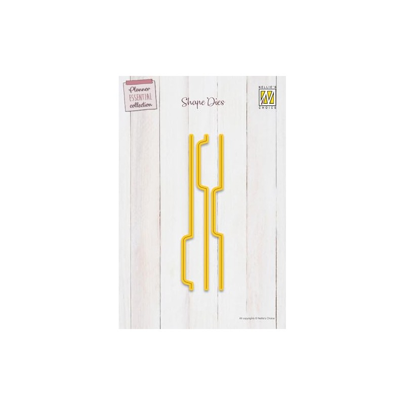 Nellie's Choice Cutting Die Tabs-4,6 x 16,2 cm-3-Card Making Supplies-Metal