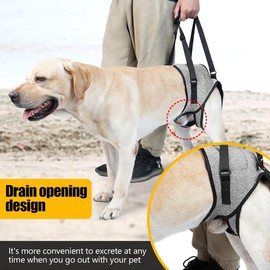 Carrying Aid, Dog Stairs, Dog Lift Harness, Mobility Aids, Carrying Aid Dog Rear Legs, Adjustable, Provides Support for Dogs, Weak Legs, Surgery, Rehabilitation (XL)