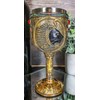 Ebros Ancient Egyptian Wine Goblet In Golden Hieroglyphic Design With