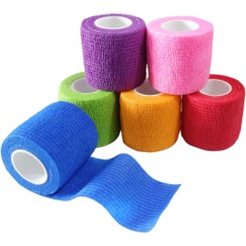 Does not apply 6 Pack 2" x 5 Yards Self Adhesive Bandage Wrap Breathable Cohesive Vet Wrap f...