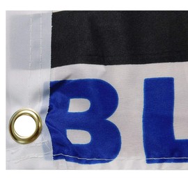 Trade Winds Duty Honor Courage Blue Lives Matter USA Thin Blue Line 100D Premium Quality Heavy Duty Fade Resistant Woven Poly Nylon 2x3 2'x3' Flag Banner Grommets