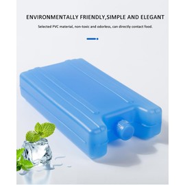 GlacierCoreMO Ice Packs for lunch Box 4.5"- Ultra-Thin Ice Packs Perfect for Everyday Use in Lunch Bags and Coolers 4.5"x1.2"x1.6"