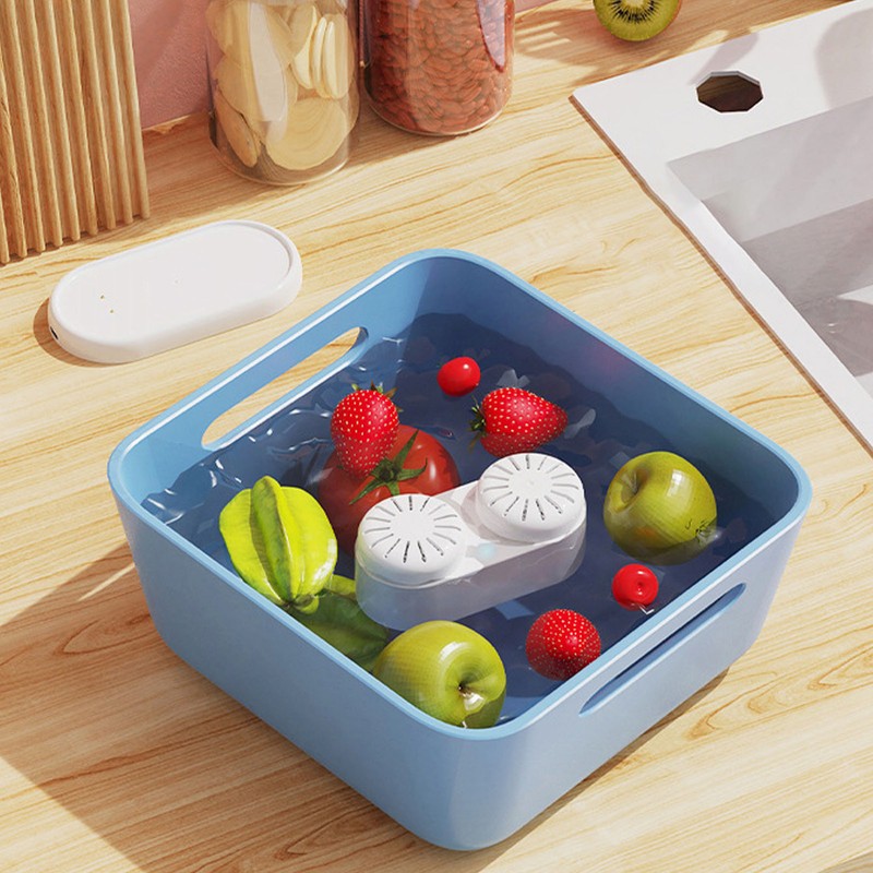 Fruit Vegetable Washing Machine PP Household Capsule Shape Food Purifier