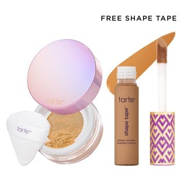 tarte #RushTok Survival Kit - shape tape & creaseless powder:_47S tan-deep sand + honey