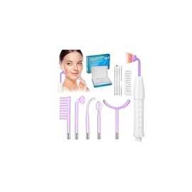 Alta Frecuencia Facial, Máquina Facial de Alta Frecuencia, con 5 Electrodos y Kit de Eliminación de Puntos Negros de 4 piezas, Antienvejecimiento, Red