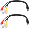 YARCHONN 4 Pin S-Video to 3 RCA AV Video Cable