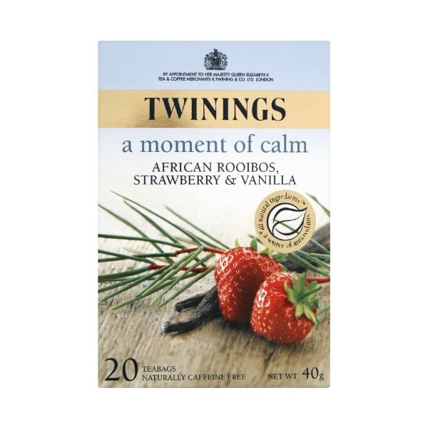 Twinings Rooibos, Strawberry and Vanilla 20 Teabags (Pack of 8,