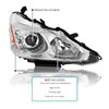 Spec-D Tuning Chrome Projector Headlights Compatible with 2013-2015 Nissan Altima