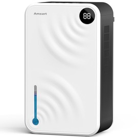 Dehumidifier, Dehumidifiers for Home (1000 sq.ft), 98 OZ Dehumidifier for Basement Bathroom Bedroom