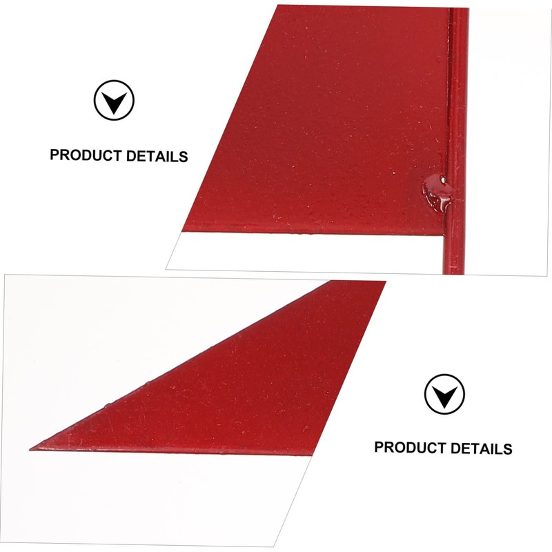 BIUDECO Running Triangle Flag Set 4 Iron Stick Flags Shot
