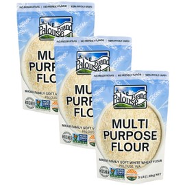 Palouse Brand Certified Glyphosate Residue Free All Purpose Flour | 9 LBS | Whole Grain | Stone Ground | Non-GMO | 100% Non-Irradiated | Kosher | USA Grown | Field Traced | Resealable Bag